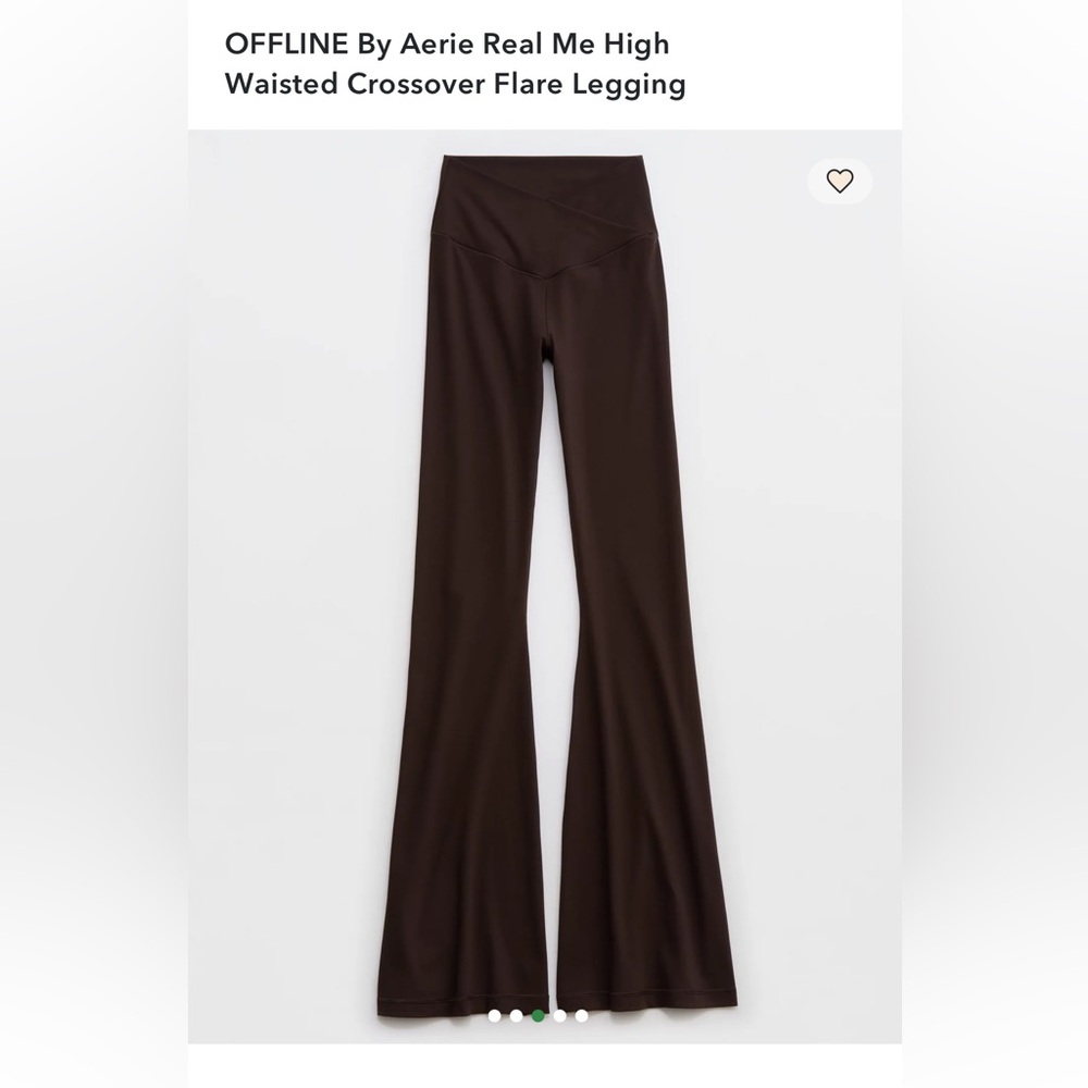 aerie Offline HighWaist Crossover Flare Leggins Size S (Short Inseam)